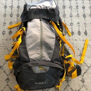 High Sierra Summit 45L Backpack Gray / Yellow